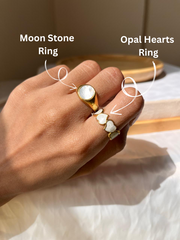 Opal Hearts Ring