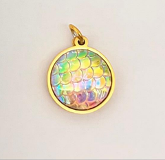 Mermaid circle charm