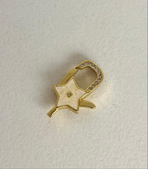 Opal star charm