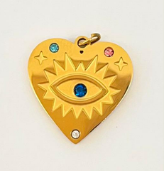 Pharaonic heart charm