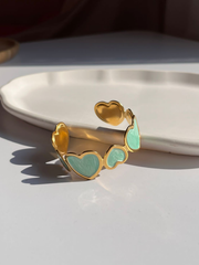 Heart cuff bangle