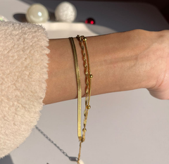 Thin layering bracelet