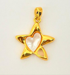 Heart star charm