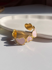 Heart cuff bangle