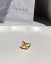 Butterfly & rose ring